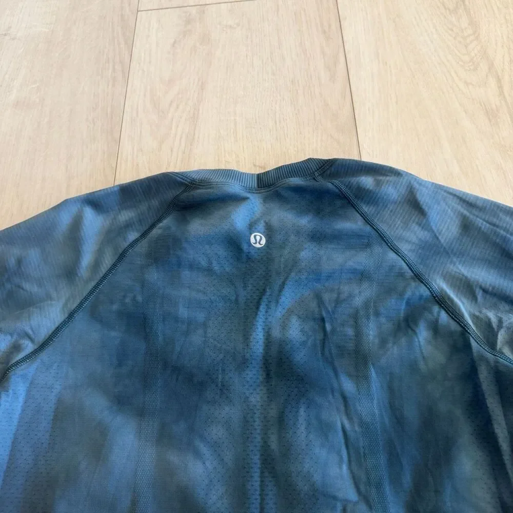 Lululemon Swiftly Speed Long Sleeve Marble Dye Night Diver size 6